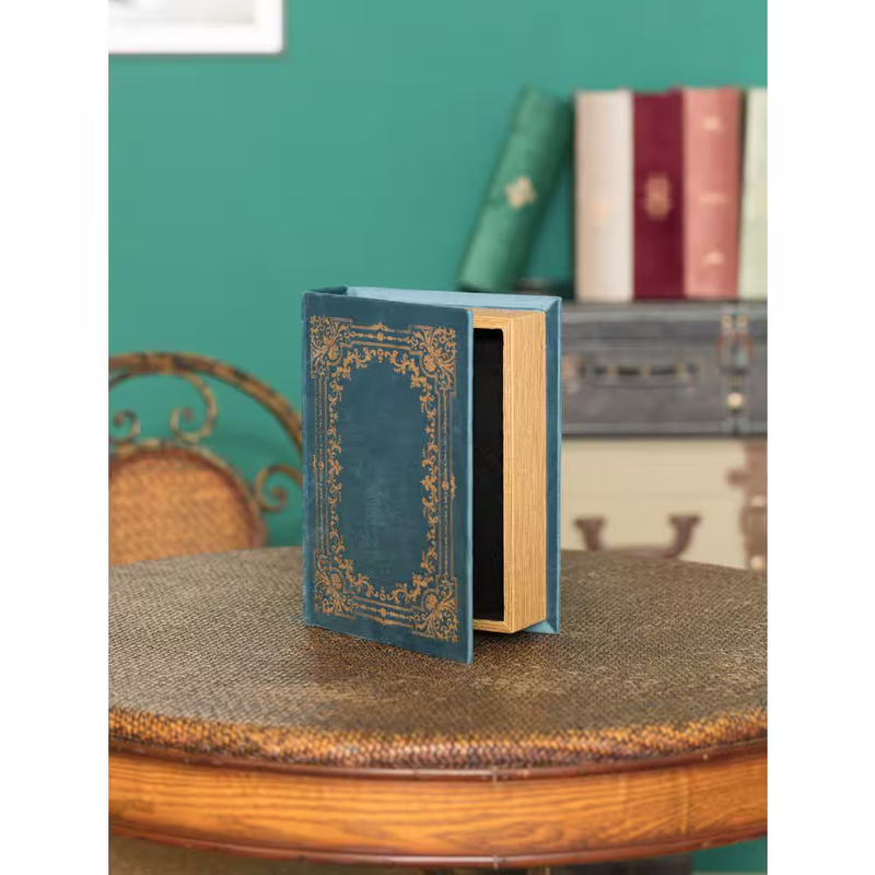 Decorative Book Storage Box Vintage Antique Faux Book Hidden Jewelry Keepsake