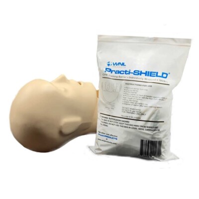 CPR Training Practi-Shield Manikin Face Shield Protectors WNL Products WL3100IW