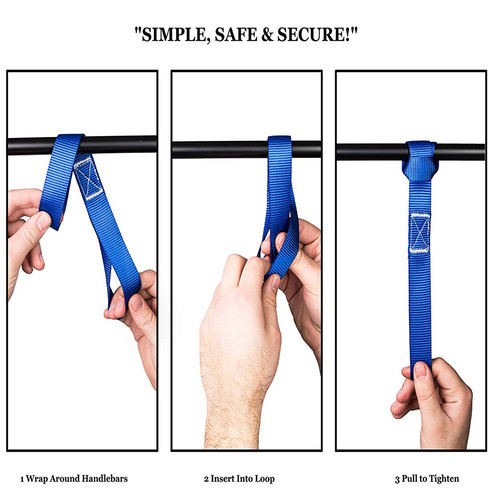 6 Soft Loop Tie Down Straps Lashing 4500LBS Heavy Duty Motorcycle