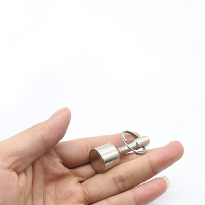 Magnet Keychain for Testing Gold Silver Brass Ferrous Metal and Hanging Key-12mm