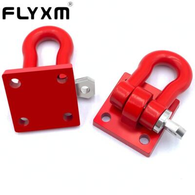 FLYXM 1:6 Alum D-Ring Tow Shackle Red for RC SCX6 SCX6II JLU Trail Honcho RC Car