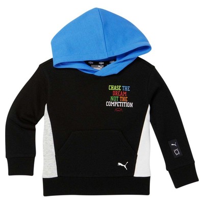 

Puma Playbook Basketball Pullover Hoodie Toddler Boys Black Casual Athletic Oute, Черный, Puma Playbook Basketball Pullover Hoodie Toddler