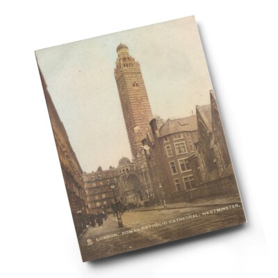 A3 PRINT - Vintage London - Roman Catholic Cathedral, Westminster (bc)