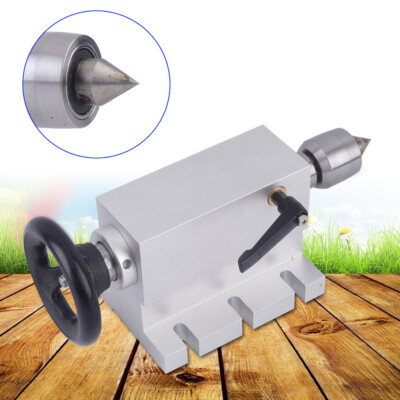 65mm MT2 Tail-Stock Rotary Axis Live Center Fit CNC A 4th Axis Router Tailstock