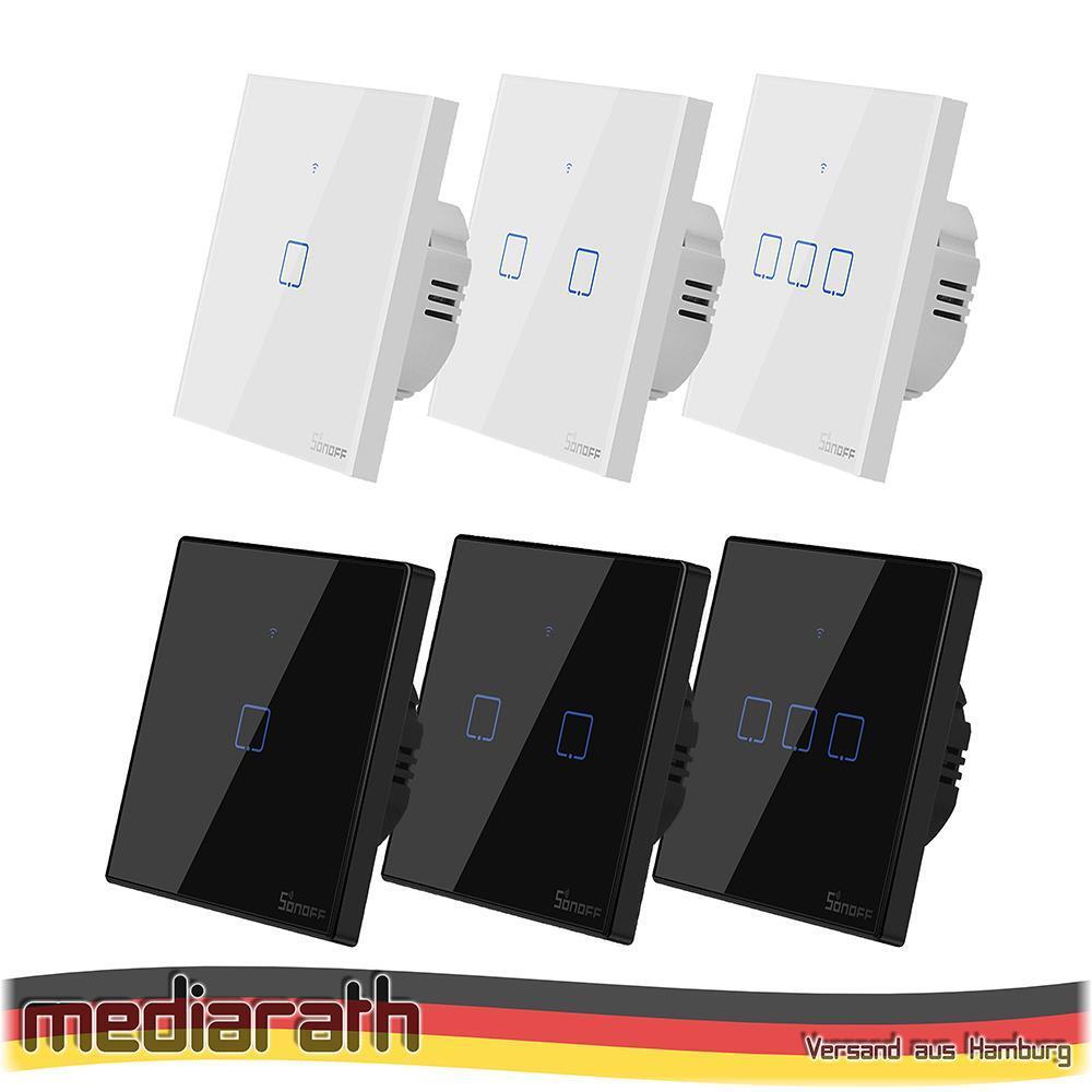 SONOFF TX-T1 - TX-T3 EU1/2/3 - WiFi - 433MHz - Tasmota 15 - Alexa - iobroker