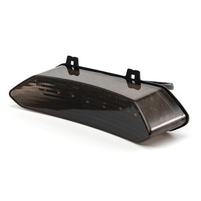 evomosa Motorcycle Rear Brake Light Tail Red Black 