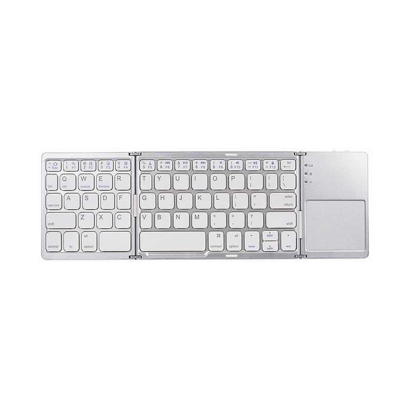 Mini Foldable Bluetooth Wireless Keyboard with Touchpad for Windows/Android/IOS