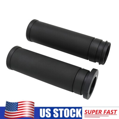 1'' Electronic Throttle Handle-grips Rubber For Harley Street Glide Road Glide US