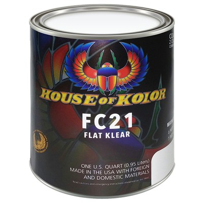 House of Kolor Urethane Flat Clear Coat Low VOC 1-Quart