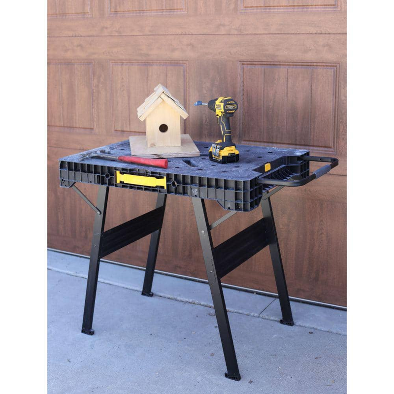 Durable Multi-Purpose  Folding Portable Workbench 33 In. Lightweight Work Space