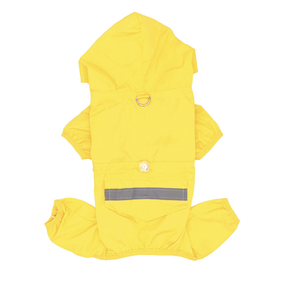 Pet Dog Hooded Jacket Raincoat Double Layer Raincoat Outdoor Dog Clothes