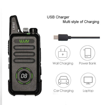 WLN KD-C1 Plus UHF 400-470 MHz 16 channels Walkie Talkie Mini Portable Radio