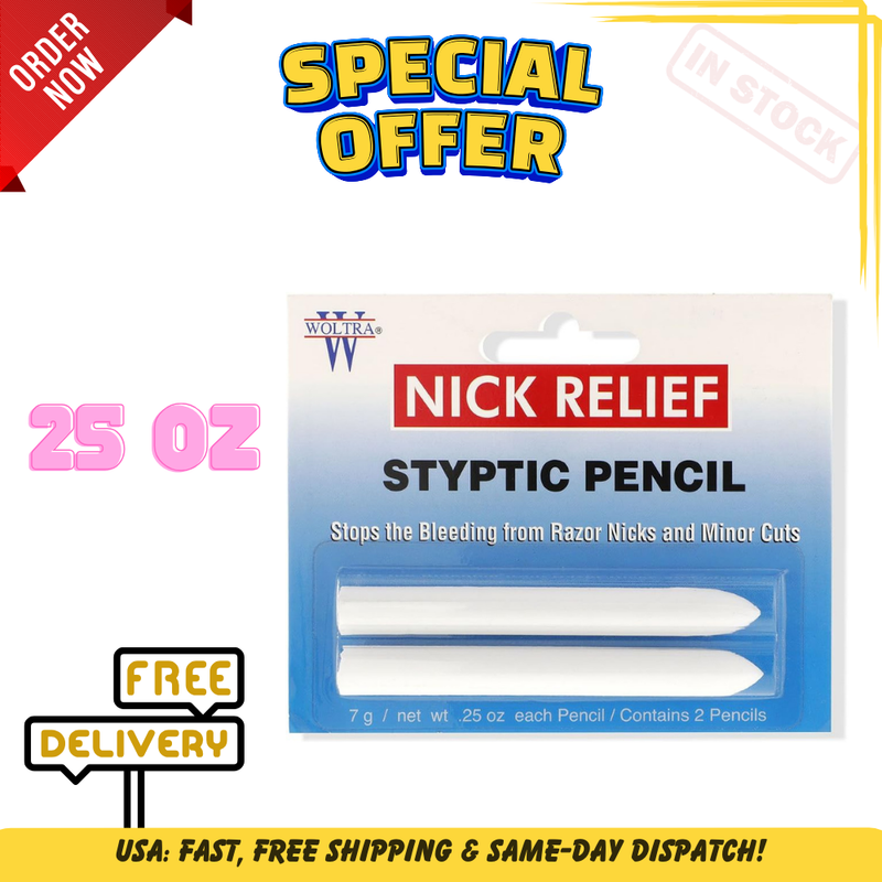 Shaving Cut Stick To Stop Bleeding For Razor Nicks And Minor Cuts