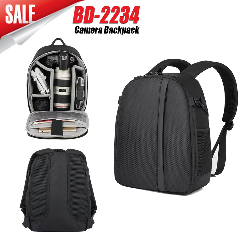 Camera Backpack Small,9L Digital Camera Bag, Waterproof Cute Compact Outdoor Cam