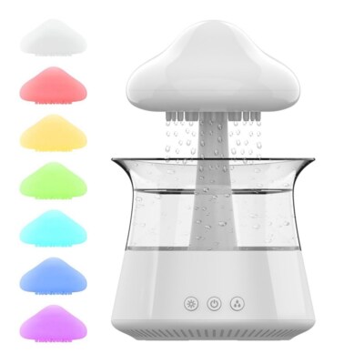 Cloud Rain Humidifier Night Light Aromatherapy Essential Oil Diffuser 7 Colors