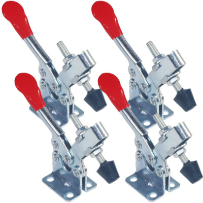 4x Hand Tool Toggle Clamp 201B-Upgrade Horizontal Clamp Antislip Quick US