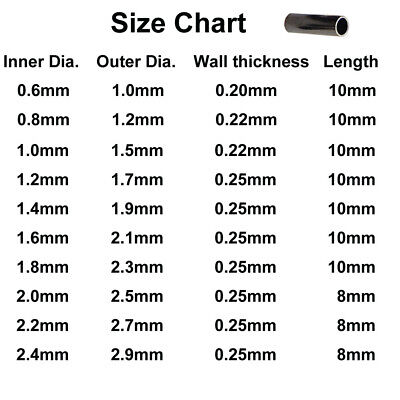 Fishing Crimp Size Chart