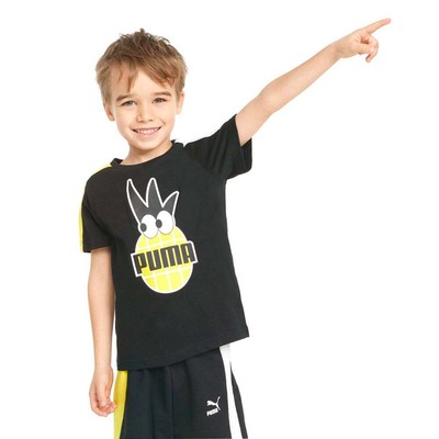 

Футболка Puma Fruitmates с круглым вырезом и короткими рукавами для малышей, размер , Athl, Черный, Puma Fruitmates Graphic Crew Neck Short Sleeve T-Shirt Toddler