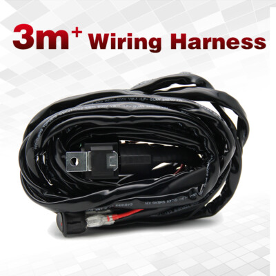 Wiring Harness Kit 40A 14V ON / OFF Switch Relay For 72W~300W LED Work Light Bar