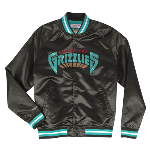 

Mitchell - Ness Легкая Атласная Куртка Мужская Черная Повседневная Спортивная Верхняя Одежда ST, Черный, Mitchell - Ness Lightweight Satin Jacket