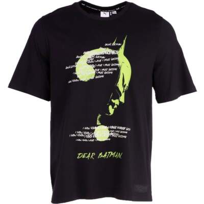 

Puma Dear Batman X Graphic Crew Neck Футболка с коротким рукавом Мужские черные повседневные топы, Черный, Puma Dear Batman X Graphic Crew Neck Short Sleeve T-Shirt