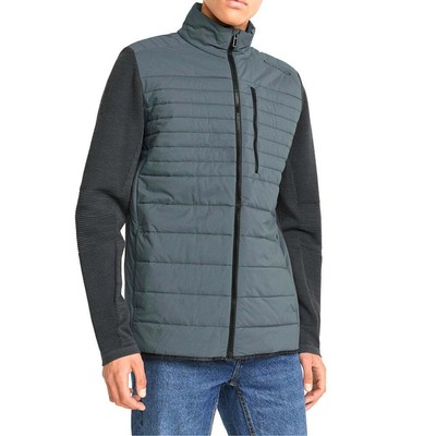 

Puma Pd Hybrid Full Zip Jacket Мужская серая повседневная спортивная верхняя одежда 53383914, Grey, Puma Pd Hybrid Full Zip Jacket