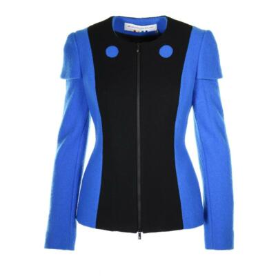 Pre-owned Jc De Castelbajac Color Block Jacket In Blue