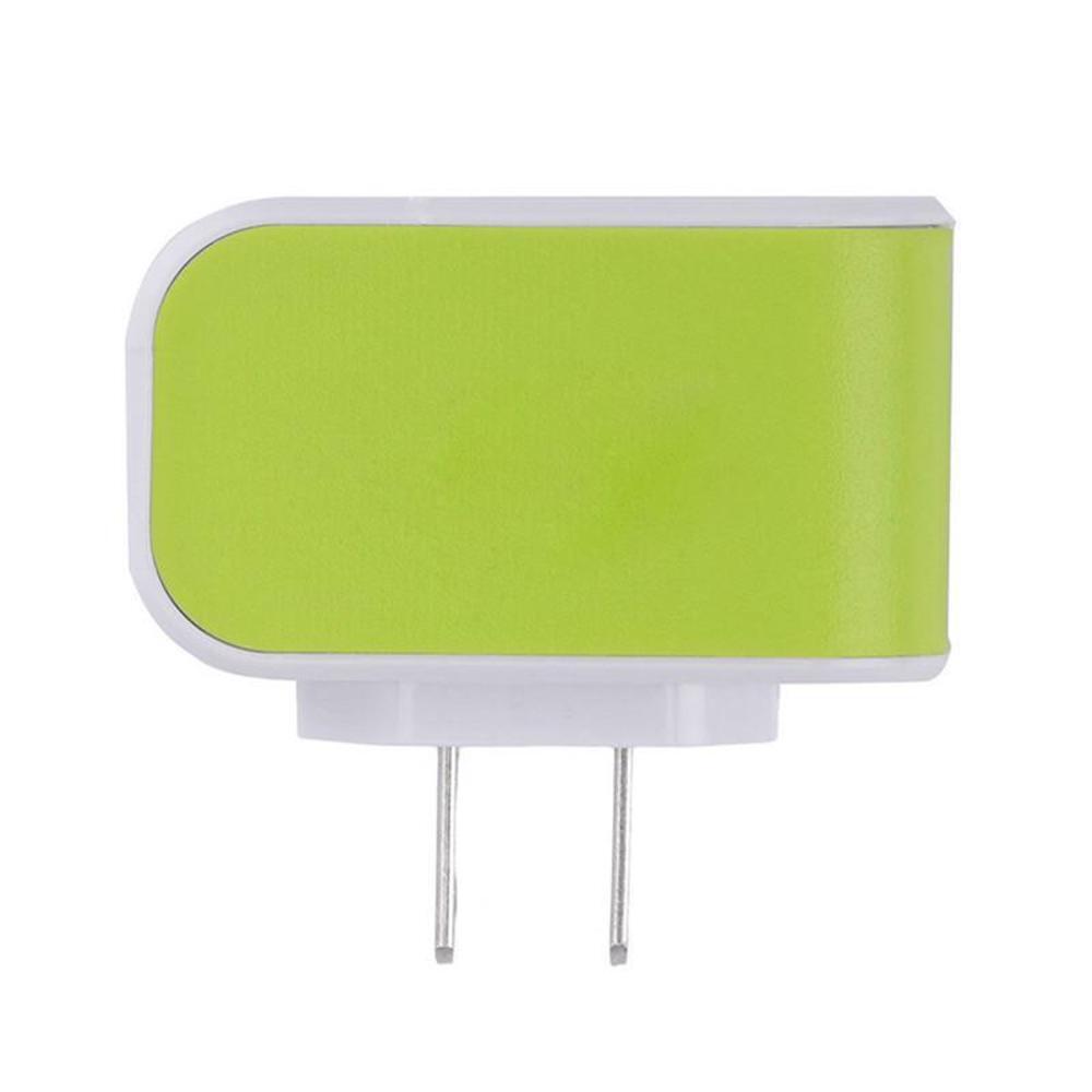 5V 3.1A WALL PLUG 3 USB PORT HUB SLOT CHARGER A/C ADAPTER CONNECTOR US LED LIGHT - Picture 7 of 12