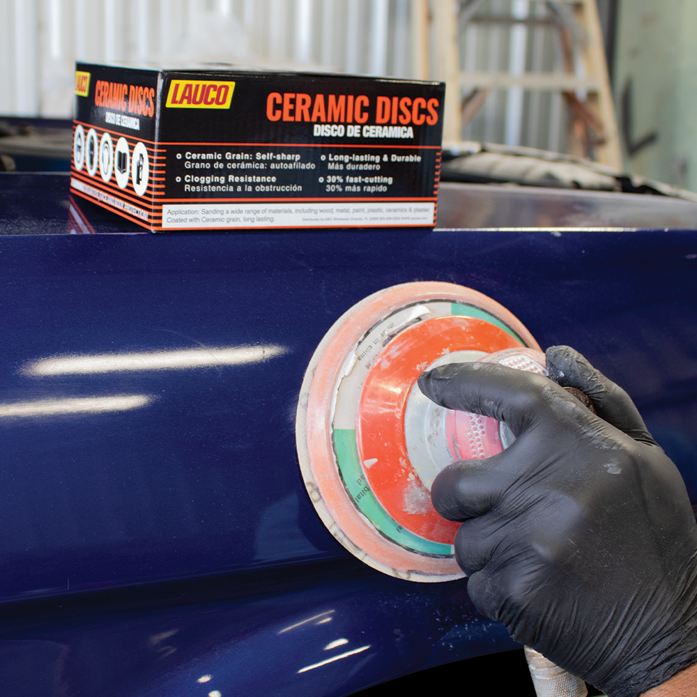 LAUCO Premium 6" Variety Pack Hook and Loop Ceramic Sanding Discs (Box of 40)