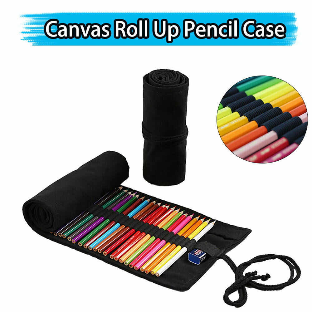 Case Wrap Pen Holder Bag Storage Pouch 12-72 Holes