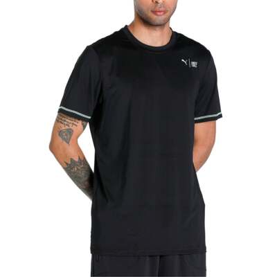 

Puma First Mile X Graphic Crew Neck Футболка с коротким рукавом Мужская футболка размера  Повседневный топ, Черный, Puma First Mile X Graphic Crew Neck Short Sleeve T-Shirt