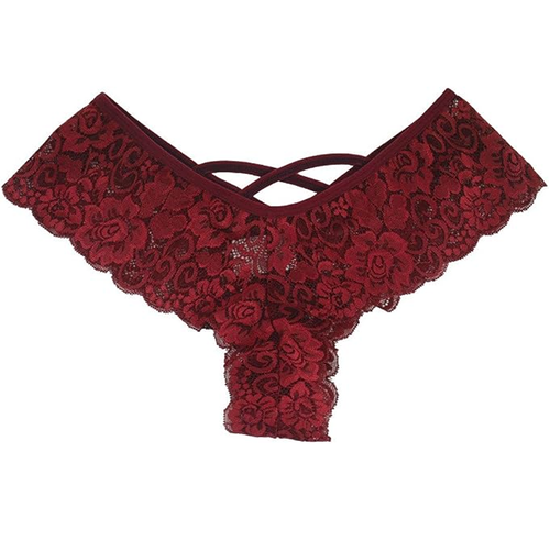 4 Pack Women Underwear Sexy Lace Lingerie Panties G-String Brief Thong Plus Size