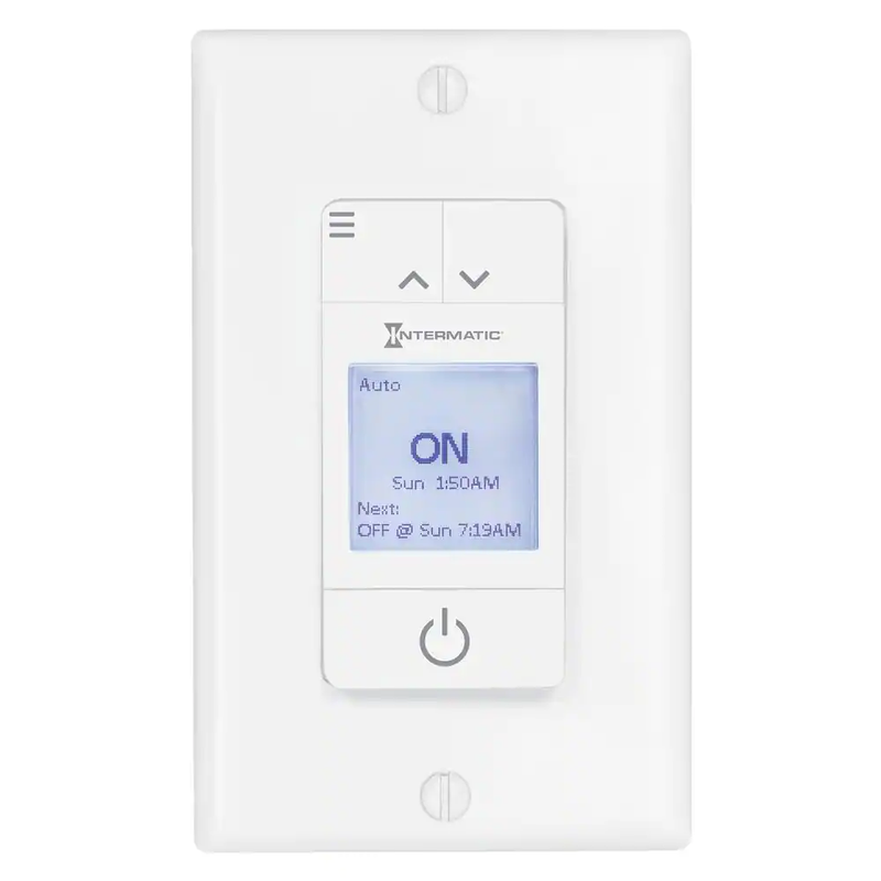 15 Amp 7-Day Indoor Programmable In-Wall Timer with Auto DST