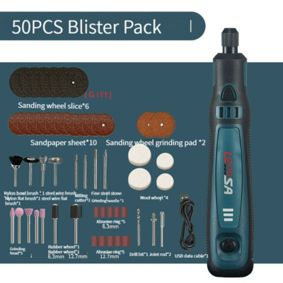 Mini Grinder Rotary Tool Polishing Drill Kit Variable Speed 50pcs AccessoriesaL