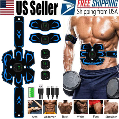 EMS Abdominal Muscle Toning Trainer ABS Stimulator Toner Fitness Binder Gym Belt