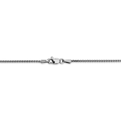 Pre-owned Superdealsforeverything Real 14kt White Gold 14 Inch 1.25mm Spiga With Lobster Clasp Chain; 14 Inch