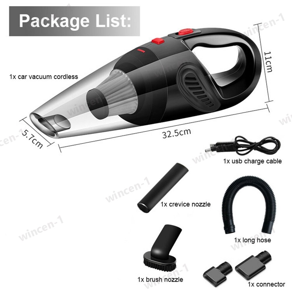 Powerful Car Vacuum Cleaner, Portable Wet&Dry Handheld strong Suction Car Vacuum