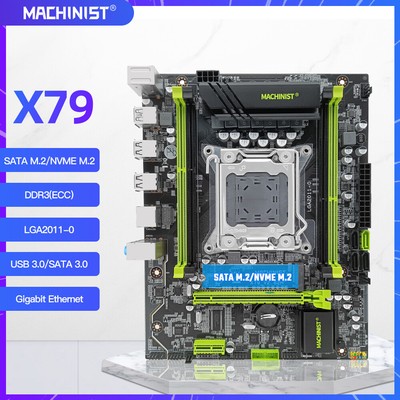 X79 Motherboard Intel E5 V282H LGA 2011 DDR3 RAM NVME M.2 SATA3.0 for Xeon E5 V2