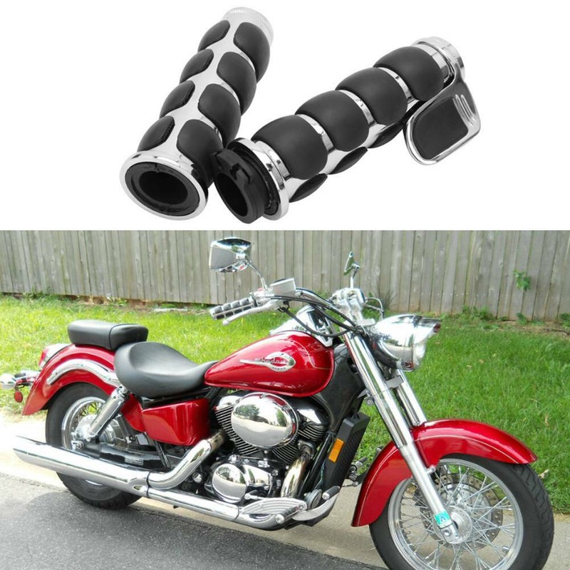 Motorcycle 1'' Handlebar Hand Grips For Honda Shadow ACE Aero Spirit VT