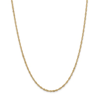 Pre-owned Superdealsforeverything Real 14kt Yellow Gold 16 Inch 2mm Singapore With Lobster Clasp Chain; 16 Inch
