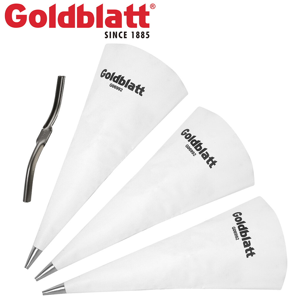 Goldblatt 4PC Tile Grout Masonry Mortar Bag Set 1PC Brick Jointer 3PC Grout Bags