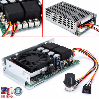 10-50V 100A 5000W Reversible DC Motor Speed Controller PWM Control Soft Start US