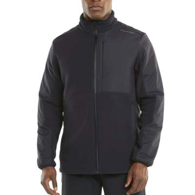 Puma Pd Polar Full Zip Jacket Мужская Черная Повседневная Спортивная Верхняя Одежда 531979-01