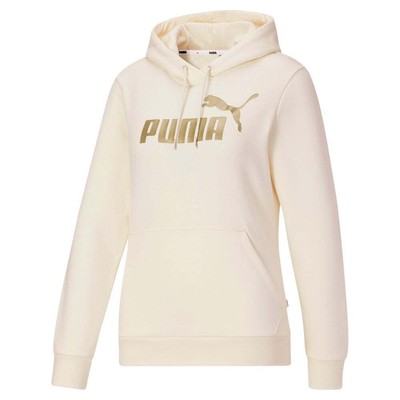 

Puma Essentials Logo Pullover Hoodie Womens Off White Повседневная верхняя одежда 846860-73
