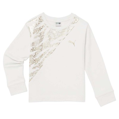

Толстовка Puma Untamed Crew Neck Youth Girls Белая 858269-01, Белый