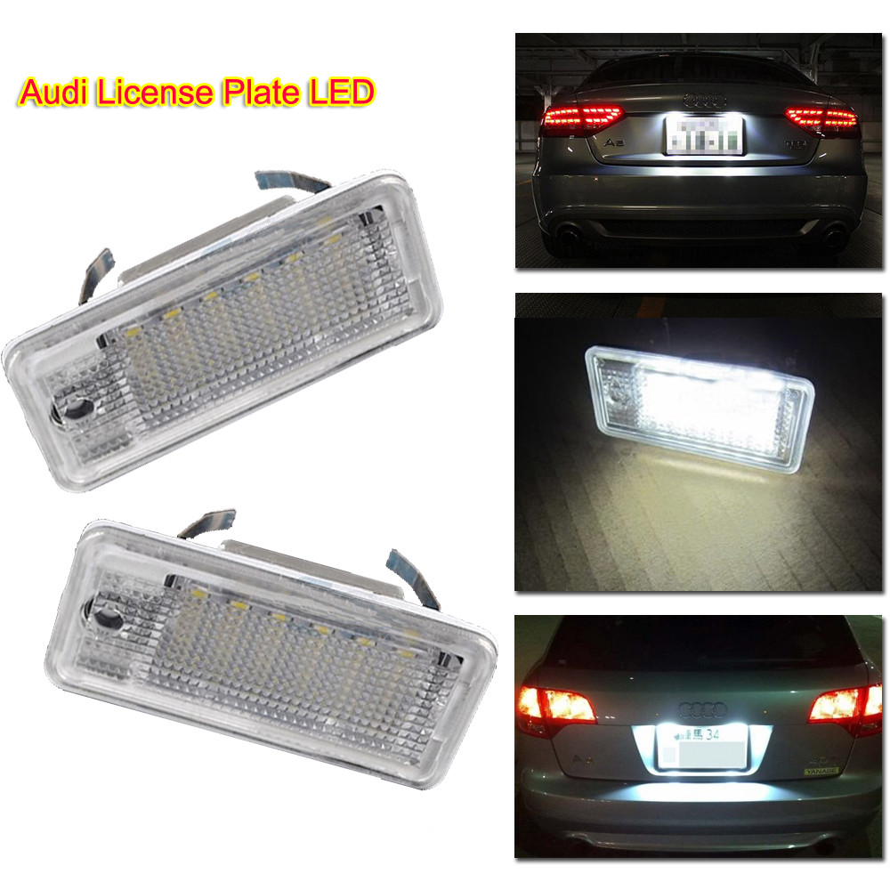 audi a3 license plate light