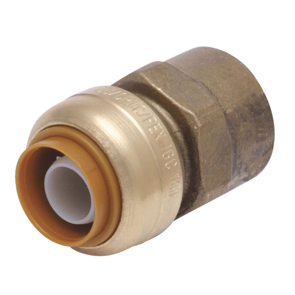 SharkBite 1/2 In. x 1/2 In. FNPT Straight Brass PushtoConnect Female