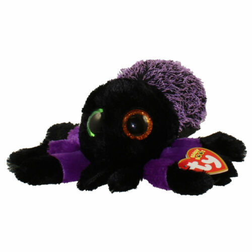 TY Beanie Boos - Creeper Purple / Black Spider Halloween 6" 15cm NEW MWMT