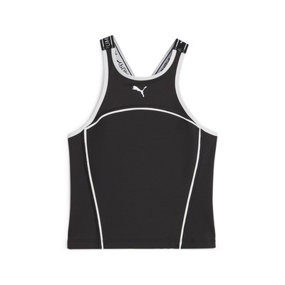 Puma Fit Train Облегающая спортивная майка с круглым вырезом горловины, женский размер S, Повседневная