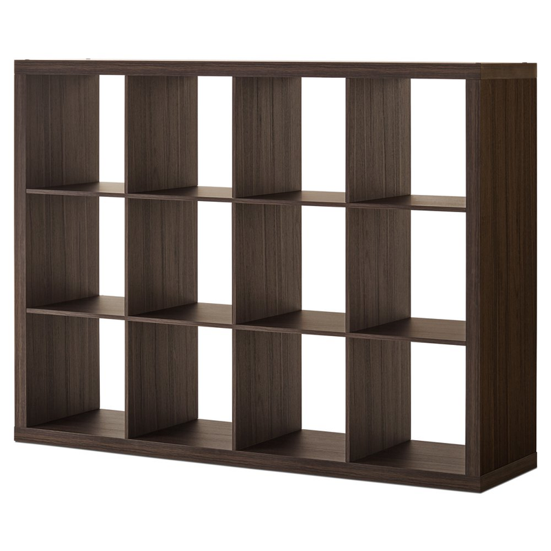 12 Cube Storage Organizer Display Shelf Rack Bookcase Media Cabinet Furniture